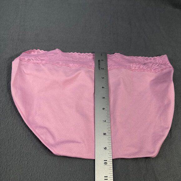 Bali Women's Size XL 8 Hi Cut Lace Waistband Comfort Revolution Pink New - Picture 9 of 9